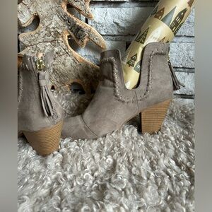 Booties with cut outs